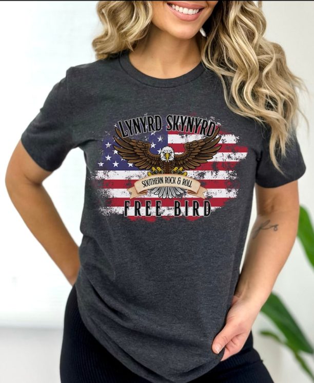 Lynyrd Skynyrd Shirt, Lynyrd Skynyrd T-shirt,Southern Rock Shirt, Band Shirt, Band Tee, Concert Shirt, American Flag Shirt,Rock & Roll Shirt