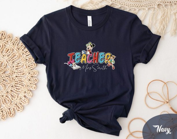 Custom Teacher Shirt, Disney Custom Teacher Shirt, Personalized Teacher Shirt, Disney Personalized Teacher Shirt