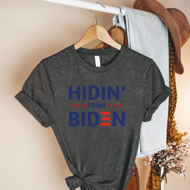 Hiding From Biden Shirt, Anti Biden Shirt, Anti Democrat Shirt, Republican Shirt, Funny Political Shirt