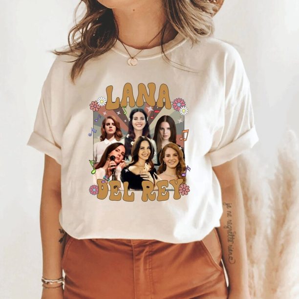 Lana Del Rey Retro T Shirt, Vintage Lana Del Rey Shirt, Lana Del Rey Merch, Fan Gifts Men Women Unisex Tee Shirt GI856