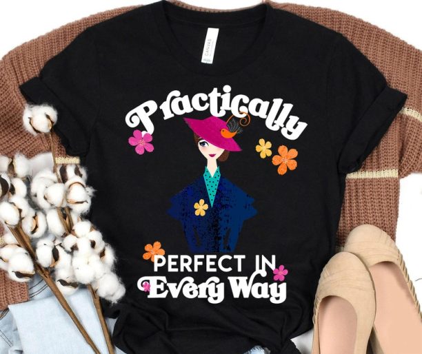 Disney Mary Poppins Perfect in Every Way T-Shirt Unisex T-Shirt For Men Women