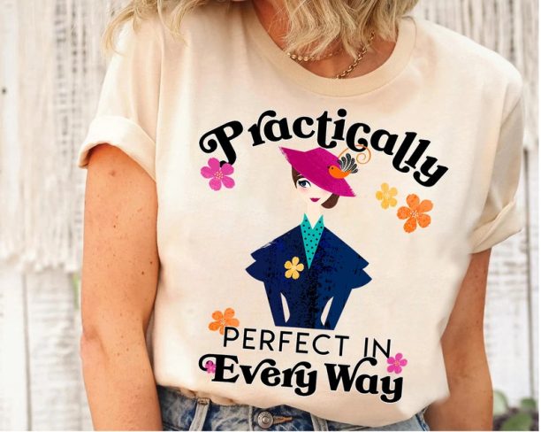 Disney Mary Poppins Perfect in Every Way T-Shirt Unisex T-Shirt For Men Women