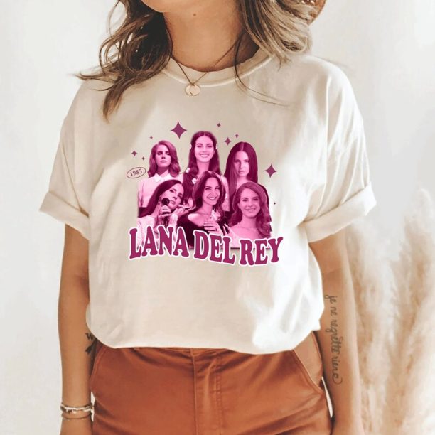 Lana Del Rey Retro Shirt, Vintage Lana Del Rey T Shirt, Lana Del Rey Merch, Fan Gifts Men Women Unisex Tee Shirt GI857