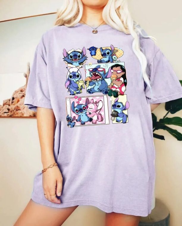 Disney Lilo And Stitch Comfort Colors® Shirt, Stitch Shirt, Disney Girls Shirt, Disney Trip Shirt, Disneyworld Shirt