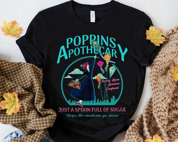 Disney Poppins Apothecary Mary Poppins Quotes Retro Shirt, WDW Magic Kingdom Disneyland