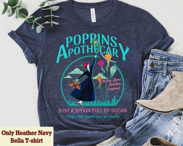 Disney Poppins Apothecary Mary Poppins Quotes Retro Shirt, WDW Magic Kingdom Disneyland