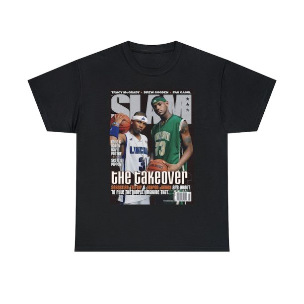 LeBron James Sebastian Telfair Slam Cover Tee Shirt