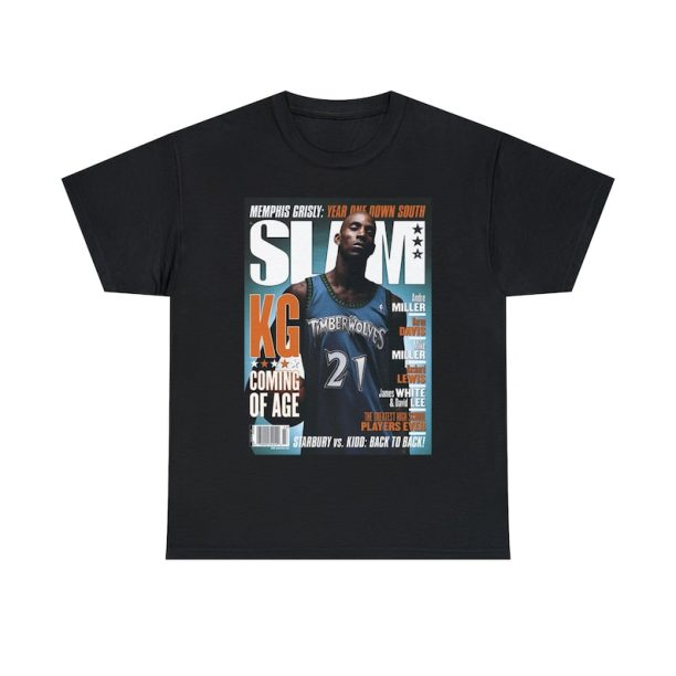 Kevin Garnett Minnesota Timberwolves NBA Slam Cover Tee Shirt