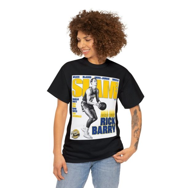 Rick Barry Golden State Warriors NBA Slam Cover Tee Shirt