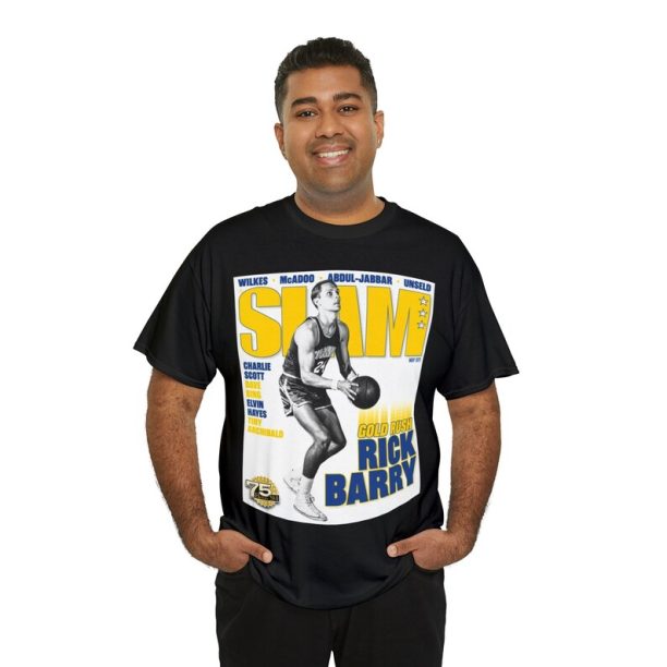 Rick Barry Golden State Warriors NBA Slam Cover Tee Shirt