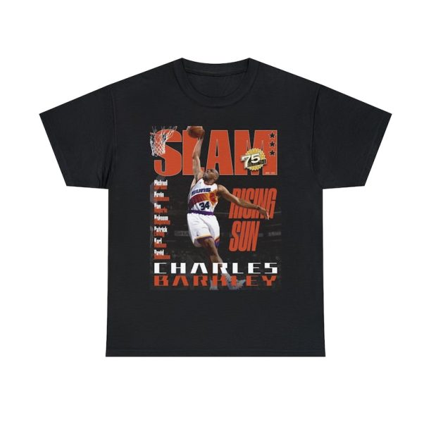 Charles Barkley Phoenix Suns NBA Slam Cover Tee Shirt