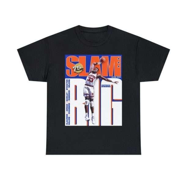 Patrick Ewing New York Knicks NBA Slam Cover Tee Shirt