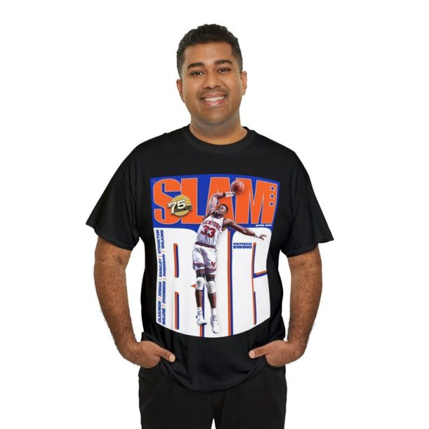 Patrick Ewing New York Knicks NBA Slam Cover Tee Shirt