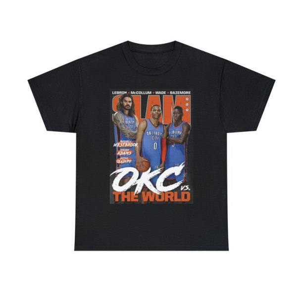 Russell Westbrook Oklahoma City Thunder NBA Slam Cover Tee Shirt