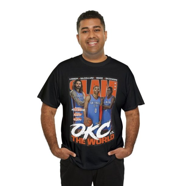 Russell Westbrook Oklahoma City Thunder NBA Slam Cover Tee Shirt