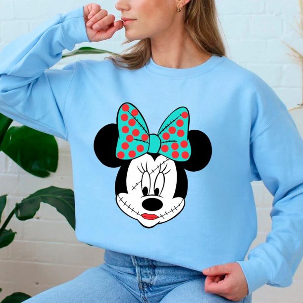 Disney Minnie Joker Sweatshirt, Vintage Minnie Mouse Sweater, Mickey Minnie Shirt, Disneyland Mickey Shirt