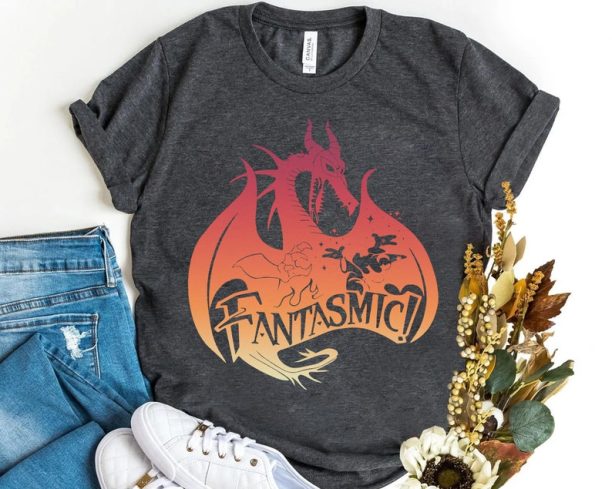 Fantasmic Maleficent Dragon And Sorcerer Mickey Shirt, Disney Fantasia Tee, WDW Magic Kingdom Disneyland