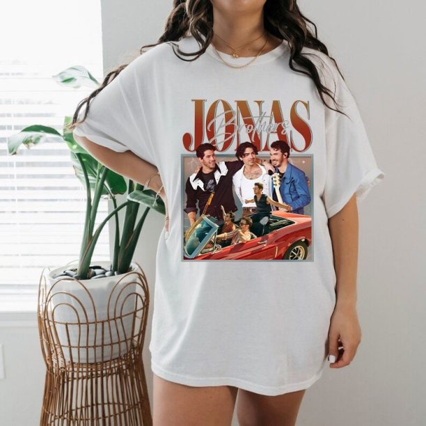 Jonas Brothers Vintage T-Shirt, Jonas Five Albums One Night Tour Shirt, Jonas Brothers 2023 Tour Shirt