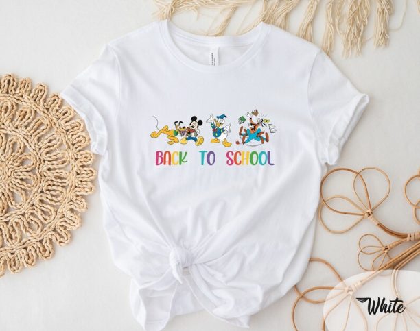 Disney Back To School Shirt, Mickey and Friends Back To School Shirt, Happy First Day of School Shirt