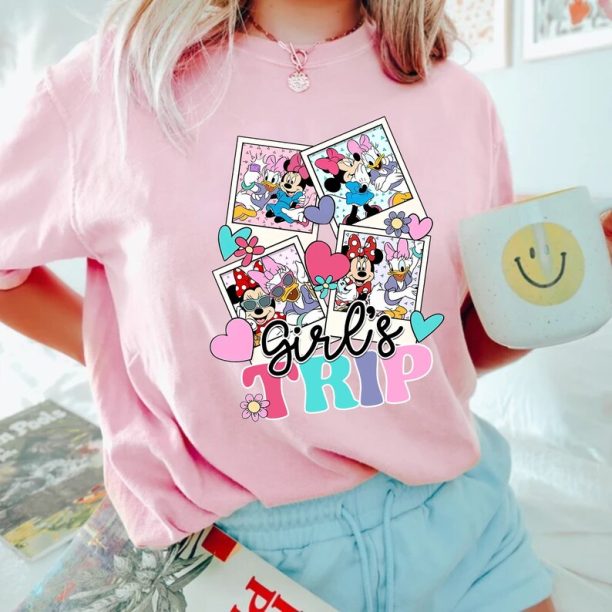 Disney Minnie Daisy Comfort Colors® Shirt, Disney Girls Trip Shirt, Disney Besties Shirt, Disneyworld Shirt