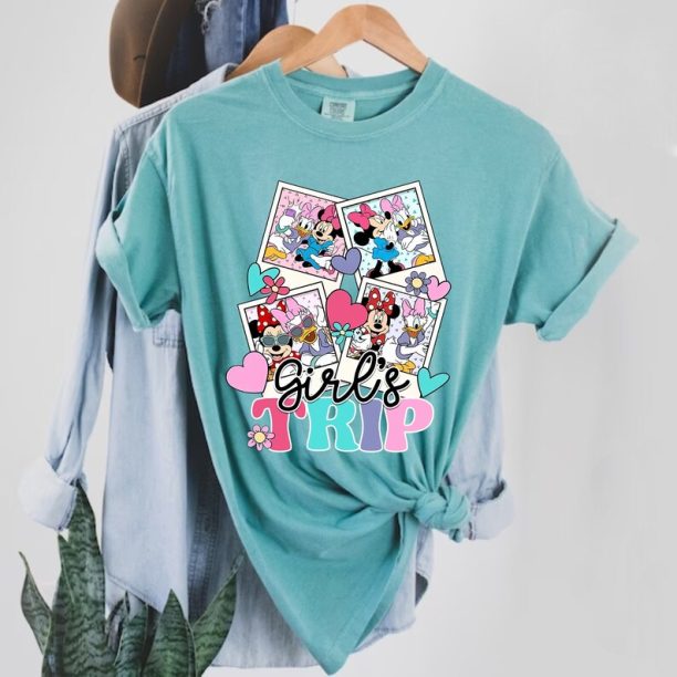 Disney Minnie Daisy Comfort Colors® Shirt, Disney Girls Trip Shirt, Disney Besties Shirt, Disneyworld Shirt