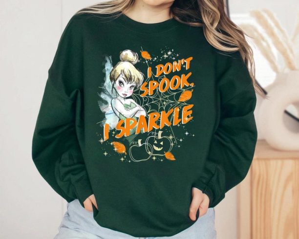 Disney Peter Pan Tinkerbell Halloween Sparkle Shirt, Disney Peter Pan Halloween Tshirt, Mickey'S Not So Scary Party Tee, Disneyland Vacation