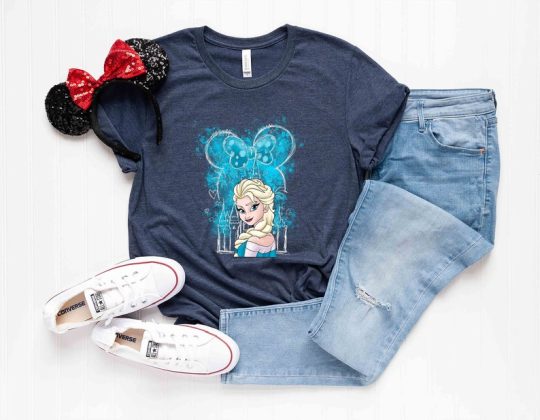 Disney Princess Elsa Shirt, Frozen Elsa Shirt, Disney Castle Elsa Shirt, Frozen Magic Kingdom Shirt, Let It Go Shirt