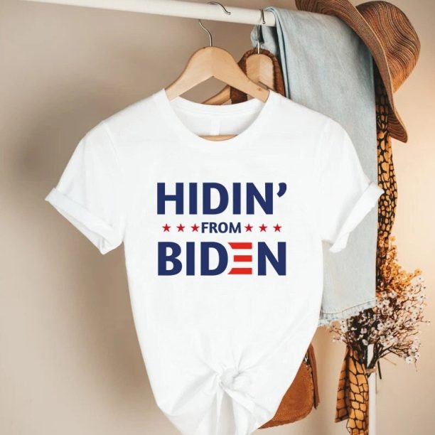 Hiding From Biden Shirt, Anti Biden Shirt, Anti Democrat Shirt, Republican Shirt, Funny Political Shirt