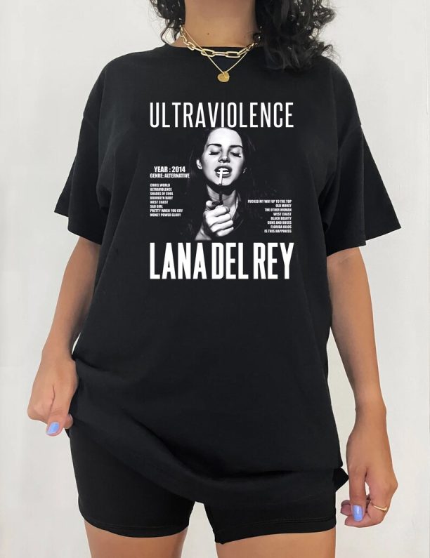 Lana Del Rey Shirt, Ultraviolence Album Tshirt, Lana Del Rey Merch, Lana Del Rey Tour