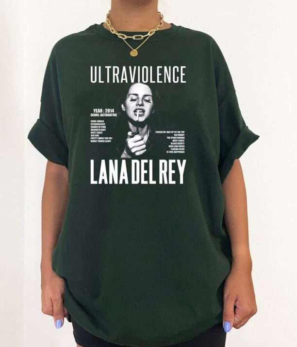 Lana Del Rey Shirt, Ultraviolence Album Tshirt, Lana Del Rey Merch, Lana Del Rey Tour