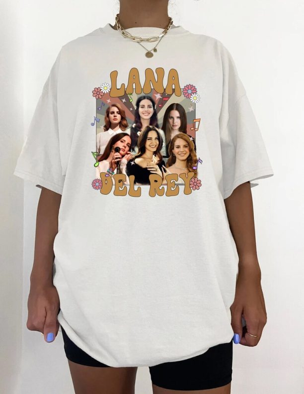 Lana Del Rey Retro T Shirt, Vintage Lana Del Rey Shirt, Lana Del Rey Merch, Fan Gifts Men Women Unisex Tee Shirt GI856