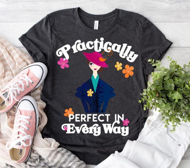 Disney Mary Poppins Perfect in Every Way T-Shirt Unisex T-Shirt For Men Women