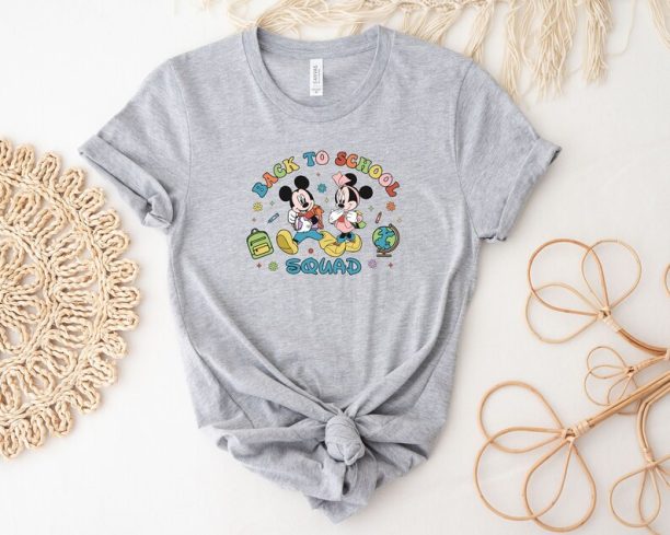 Disney Mickey And Minnie Back To School Squad Shirt, Disney School Shirt, Disney First Day Of School Shirt