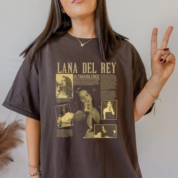 Lana Del Rey T Shirt, Retro Ultraviolence T Shirt, Lana Del Rey Merch, Fan Gifts Men Women Unisex Tee Shirt GI965