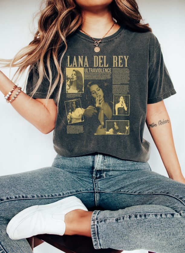 Lana Del Rey T Shirt, Retro Ultraviolence T Shirt, Lana Del Rey Merch, Fan Gifts Men Women Unisex Tee Shirt GI965