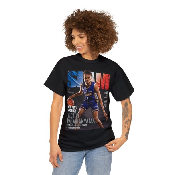 Victor Wembanyama San Antonio Spurs NBA Slam Cover Tee Shirt