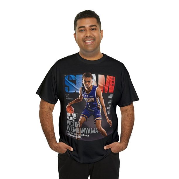 Victor Wembanyama San Antonio Spurs NBA Slam Cover Tee Shirt