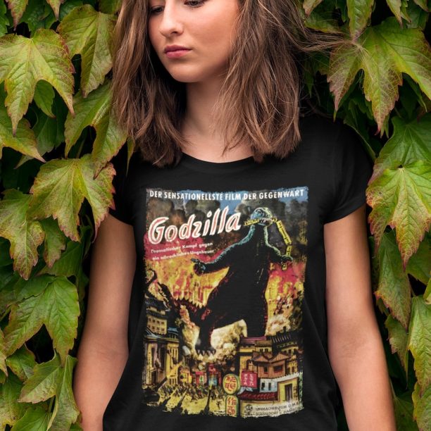 Godzilla T-Shirt, Godzilla German Movie Poster Shirt, Cult Favorites, Godzilla Monster Shirt, Great Gift for Film Fans