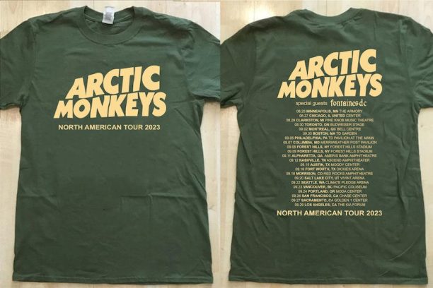 Arctic Monkeys 23 US TOUR dates Shirt, Arctic Monkeys Lyric Shirt, Arctic Monkeys Merch, Arctic Monkeys Doodle T-shirt