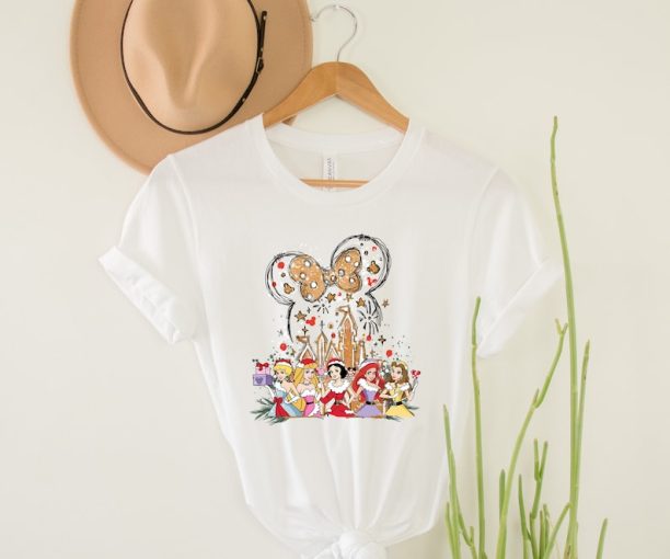 Disney Princess Christmas Shirt, Merry Christmas Shirt, Disney Gingerbread Shirt, Minnie Ears Shirt, Disney Christmas Shirt