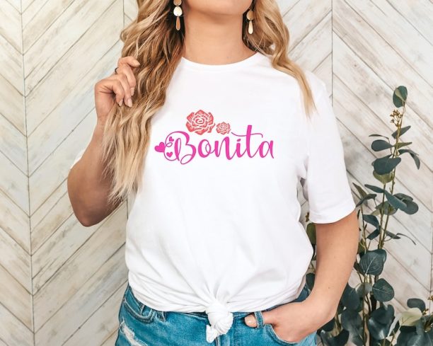 Bonita Shirt, Spanish Tshirt, Latina Shirts, Latinx T-shirt, Latina Power, Bonita Parody Spanish, Morena Tee