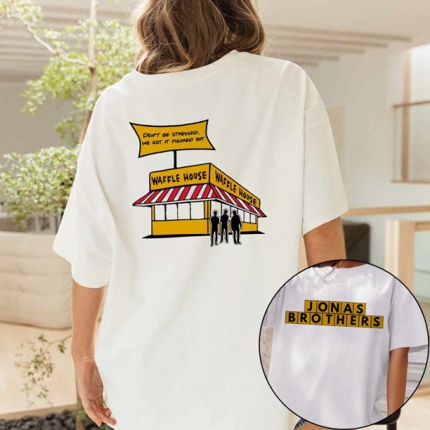 2 Sides Printed Jonas Brothers Unisex Gildan Shirt, Gift For Friends, Waffle House Sweatshirt For Fans