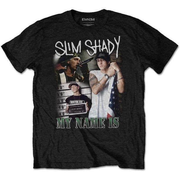 Eminem Slim Shady Collage Images 1 OFFICIAL Tee T-Shirt Mens Unisex