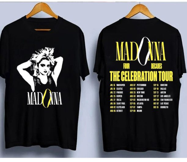 Madonna 2 Sides Shirt, Madonna The Celebration Tour 2023 Shirt,The Celebration Tour Tees