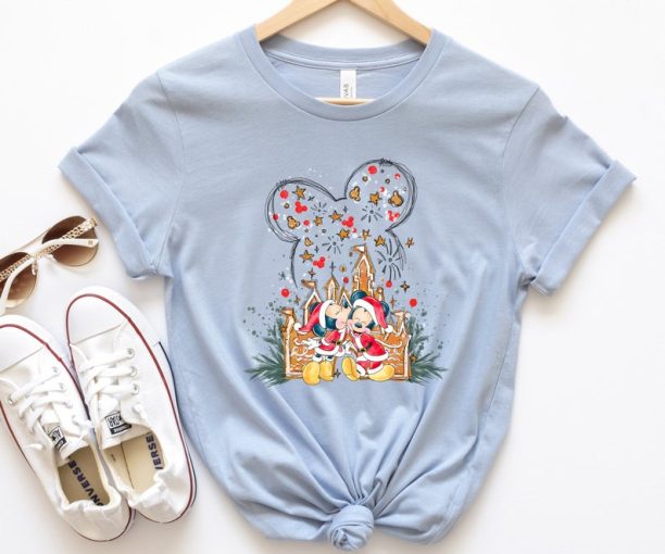 Mickey and Minnie Christmas Shirt, Disney Gingerbread Castle Shirts, Disney Christmas Shirts, Merry Christmas Shirt