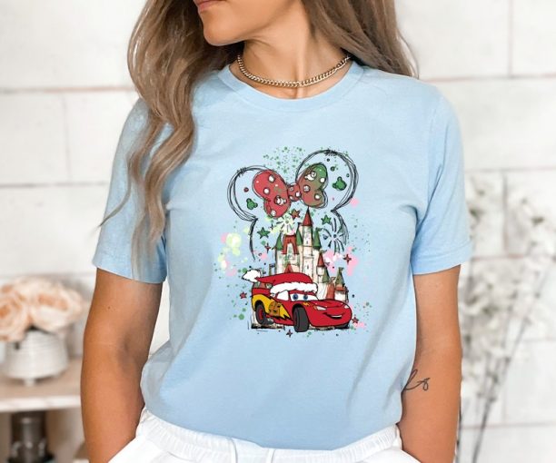 McQueen Christmas Shirt, Merry Christmas Shirt, Disney Cars Shirt, Minnie Christmas Shirt, Mickey Christmas Shirt