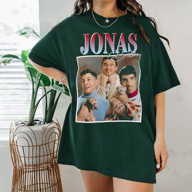 Jonas Brothers Vintage Tee, Jonas Brothers Tour Shirt, Concert 2023 Retro Unisex Gift, Jonas Retro 90's Sweater, Jonas Brothers Graphic Tee