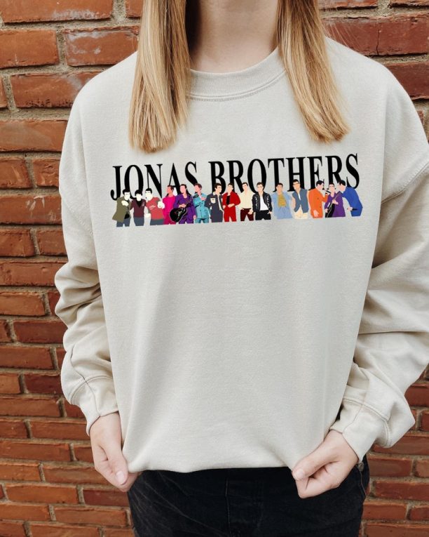 Jonas Brothers Crewneck Sweatshirt, Retro Jonas Brothers Homage Shirt, Jonas Brothers Sweater