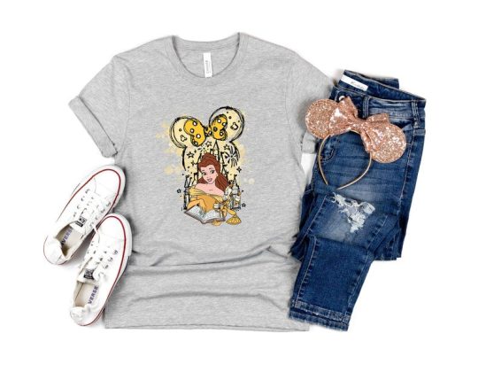 Disney Princess Belle Shirt, Belle Disney Castle Shirt, Princess Belle Shirt, Beauty and Beast Shirt, Disneyland Shirt, Disney Trip T-Shirts