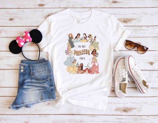 In My Princess Era Disney Princess Shirt, Retro Disney Princess Shirt, Disney Girls Trip, Princess Shirt, Disneyland Tee